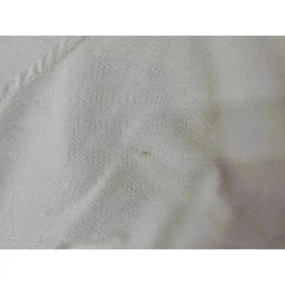 Express 90s Style Women's Size 3/4 White Collared Tie Wrap Crop Top - Picture 4 of 7